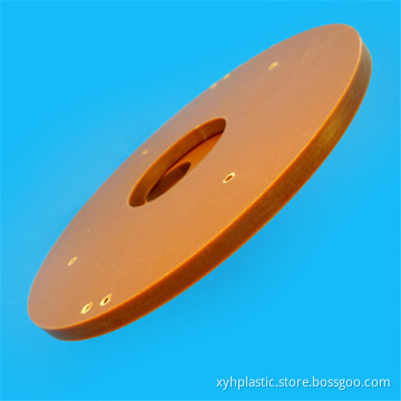 Processing thicker phenolic bakelite board orange